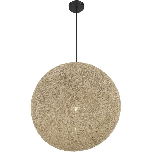 Entwined 1 Light 24 inch Coal Pendant Ceiling Light
